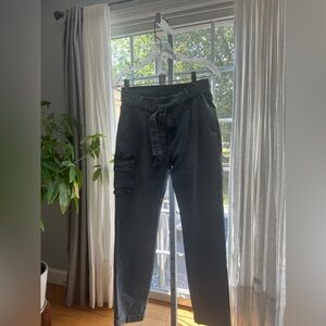 6 Jeans with removable belt.